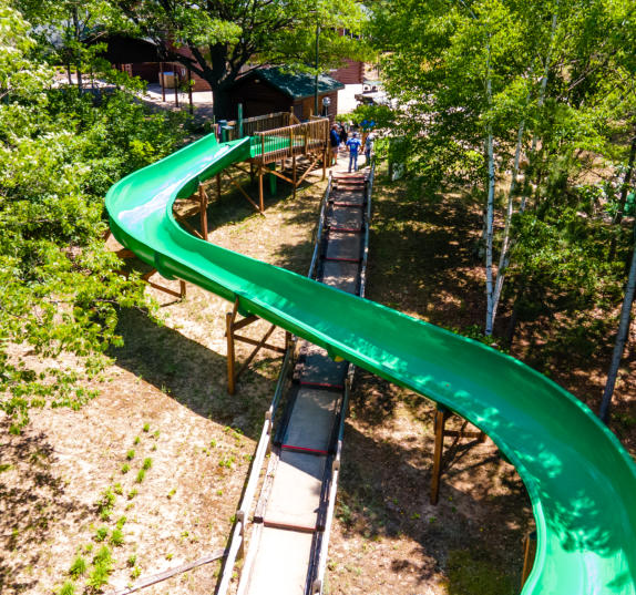 This is a picture of the waterslide at Beaver Creek Resort in Gaylord, MI