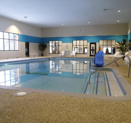 This is a picture of the indoor pool at Beaver Creek Resort in Gaylord, MI