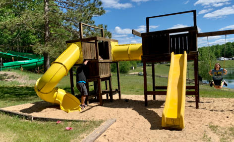 This is a picture of the playground at Beaver Creek Resort in Gaylord, MI